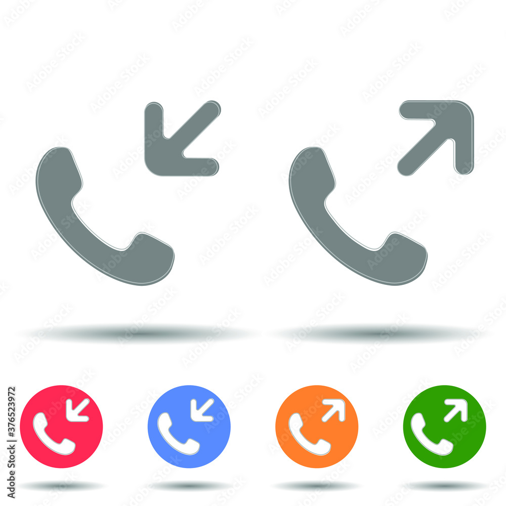 Income and outcome call icon vector logo isolated on background Income and outcome call icon vector logo isolated on background