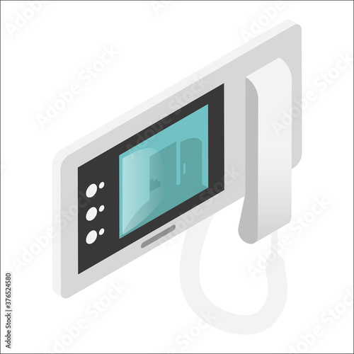 Intercom, video door-phone or entry. System used to manage calls made at entrance to building.