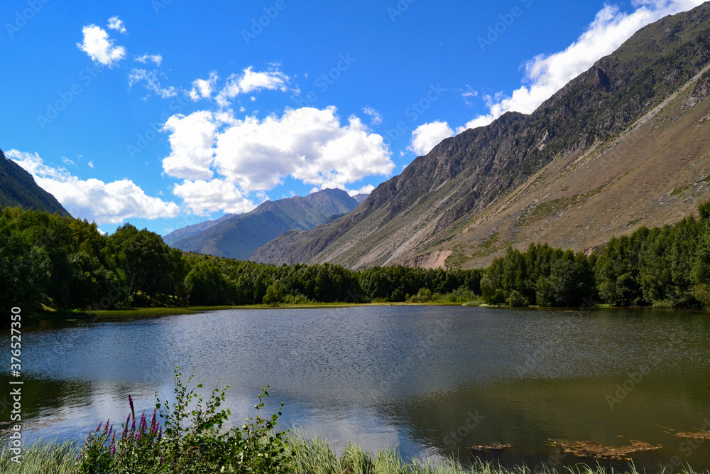 Mountain lake in the Kabardino Balkar Republic