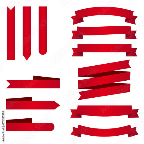 red ribbons