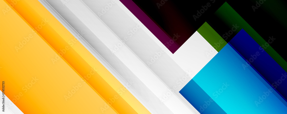 Geometric abstract backgrounds with shadow lines, modern forms, rectangles, squares and fluid gradients. Bright colorful stripes cool backdrops Geometric abstract backgrounds with shadow lines, modern forms, rectangles, squares and fluid gradients. Bright colorful stripes cool backdrops