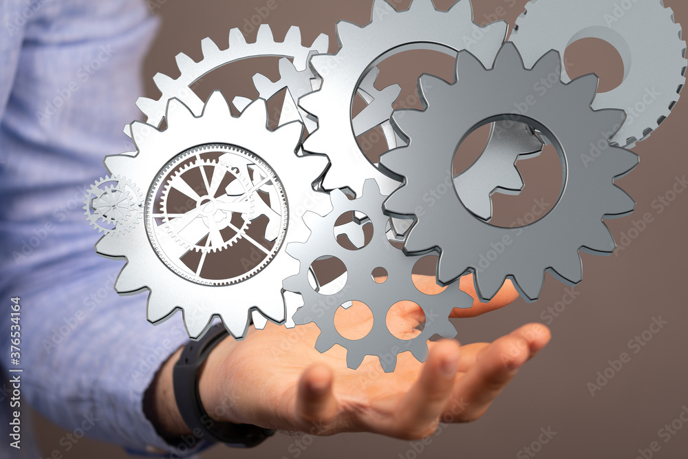 gear Technology setting concept background. gear Technology setting concept background.
