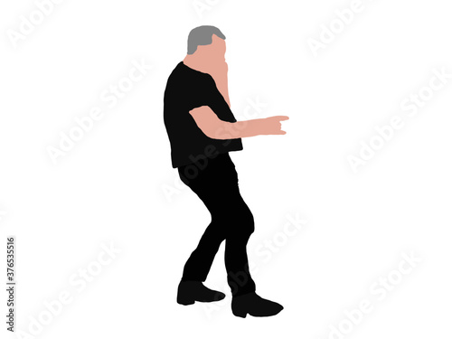 businessman, human scale ilustration