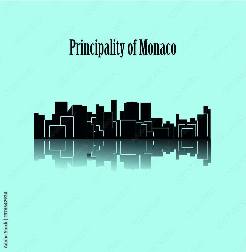 Fototapeta premium Monaco skyline