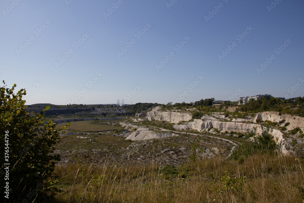 The old limestone quarry turned into a protected nature reserve in Malmö, Sweden