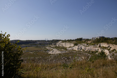 The old limestone quarry turned into a protected nature reserve in Malmö, Sweden
