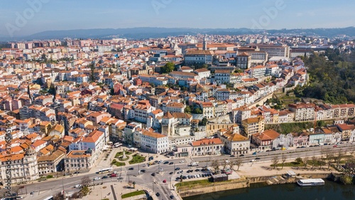 Fototapeta Naklejka Na Ścianę i Meble -  Aerial view of the city of Coimbra, Portugal