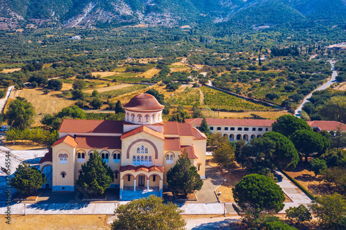 Monastery of Agios Gerasimos on Kefalonia island, Greece. Sacred Monastery of Agios Gerasimos of Kefalonia, Greece.