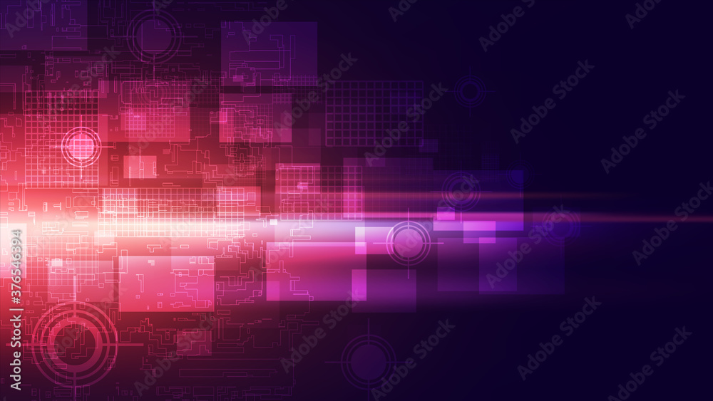 Abstract technology concept background. Vector illustration.