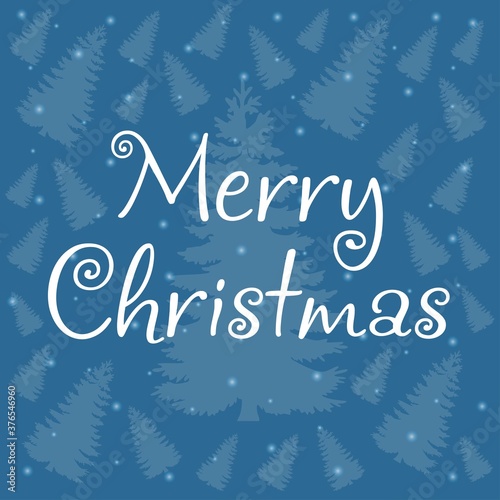 Merry Christmas vintage design greeting card background, vector illustration