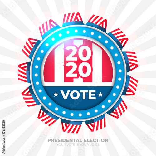 2020 vote banner for presidential election