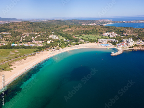 Aerial view of The Driving Beach near resort of Dyuni, Bulgaria © Stoyan Haytov