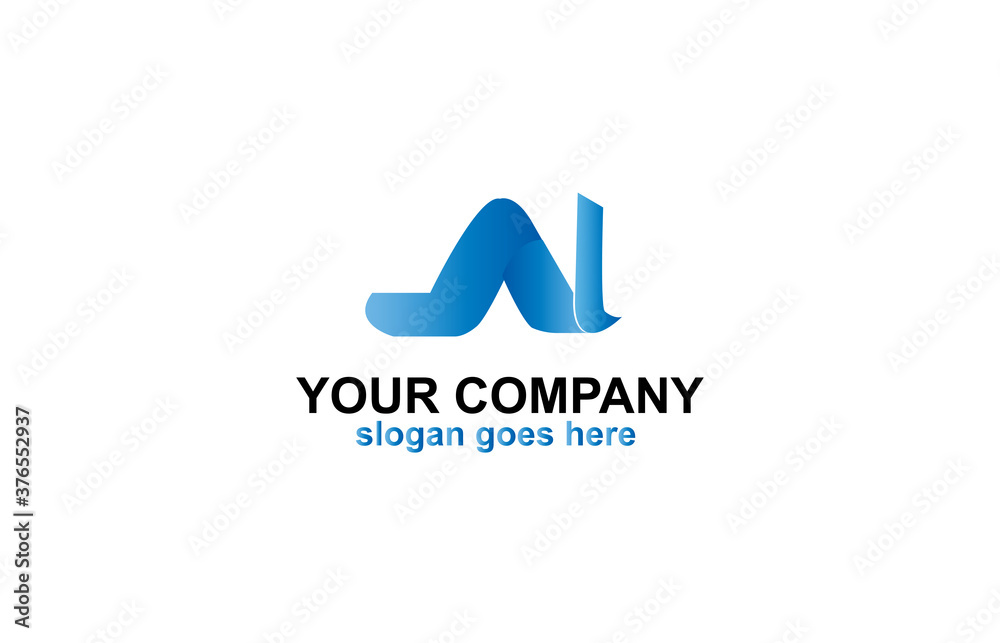 AL Letter Logo Design Concept AL Letter Logo Design Concept