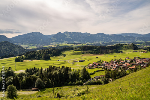 Bavarian Alps Landscape. Hiking in the Alps