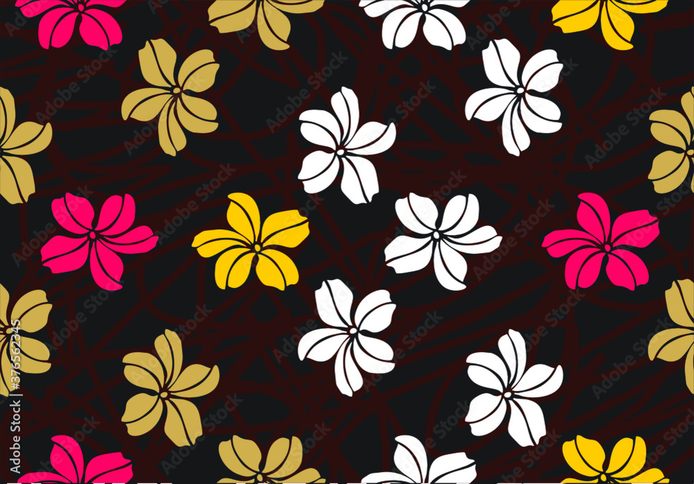 Indonesian batik motif with a very distinctive plant pattern, a nice and elegant background, for all purposes. vector. EPS10 Indonesian batik motif with a very distinctive plant pattern, a nice and elegant background, for all purposes. vector. EPS10