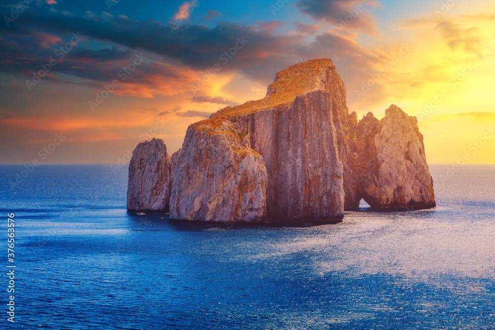 High cliffs of Mediterranean coast, 