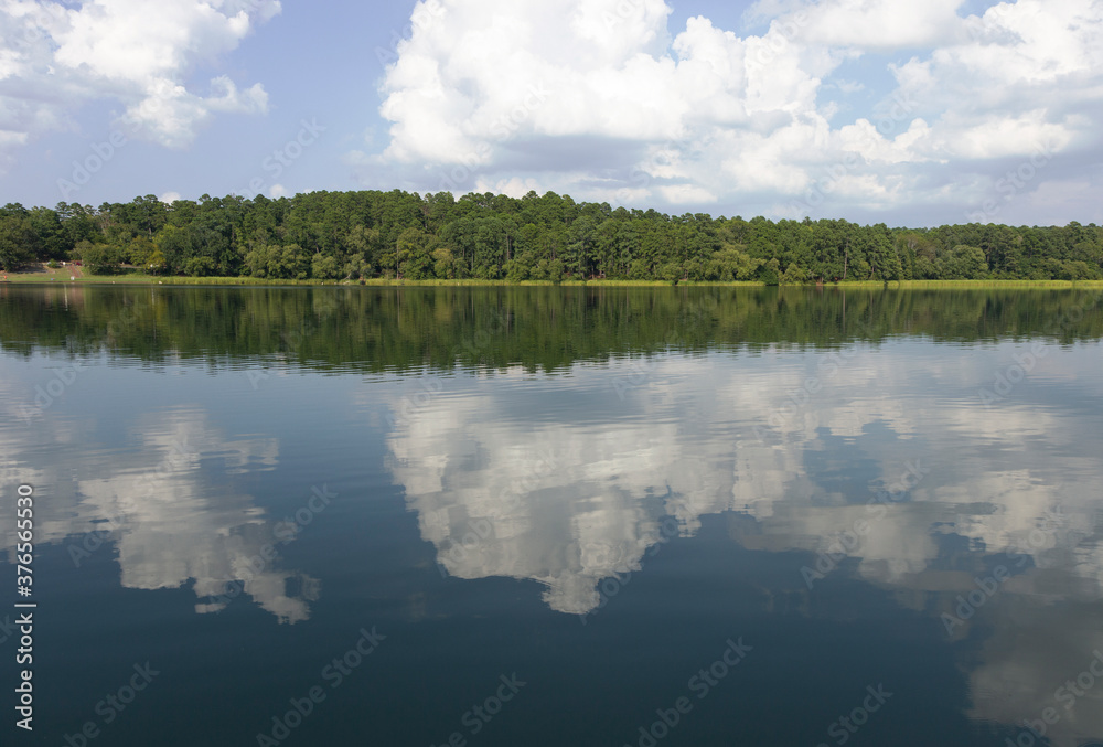 Fototapeta premium clouds over the lake