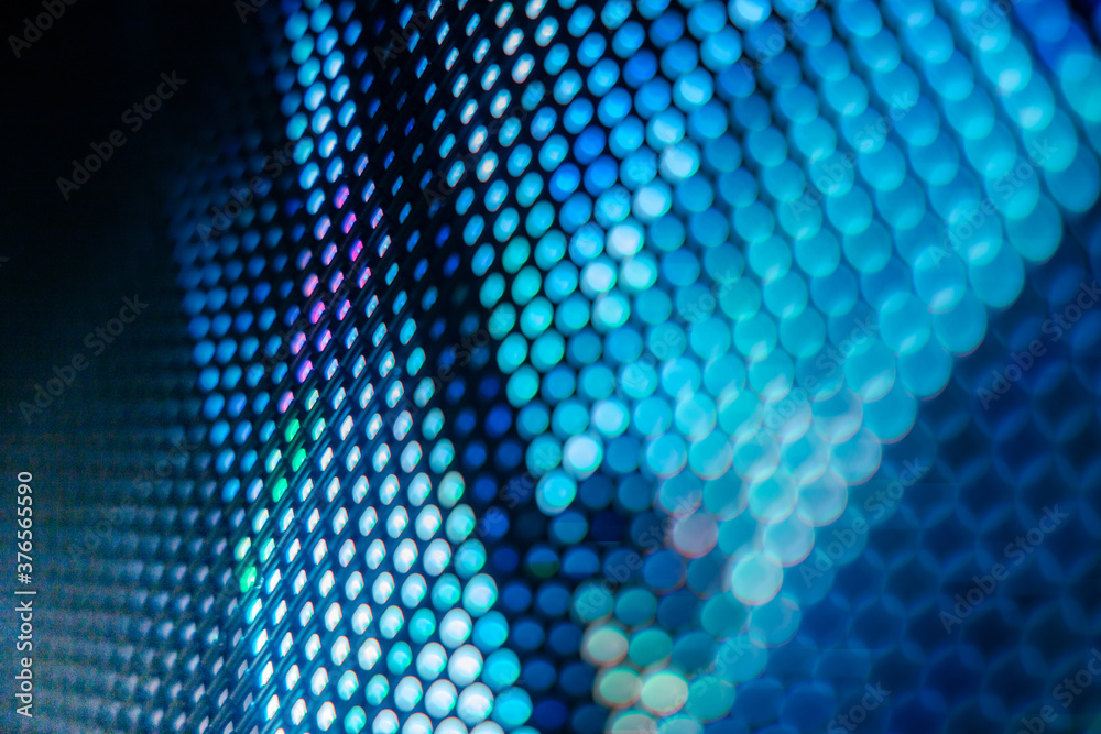 CloseUp LED blurred screen. LED soft focus background. abstract background ideal for design.
