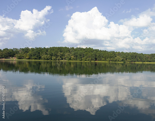 clouds over the lake