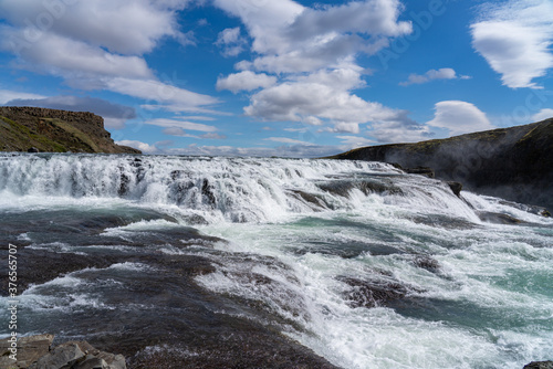 Gullfoss waterfall in scenic Iceland 