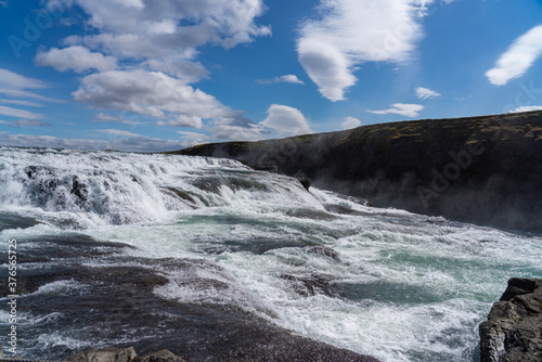 Gullfoss waterfall in scenic Iceland 