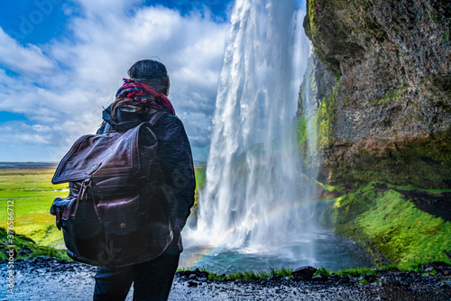 Beautiful waterfall in Iceland