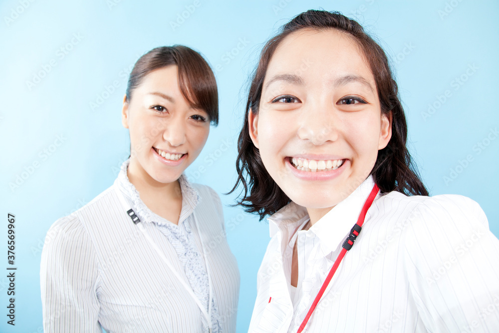 笑顔のOL 笑顔のOL