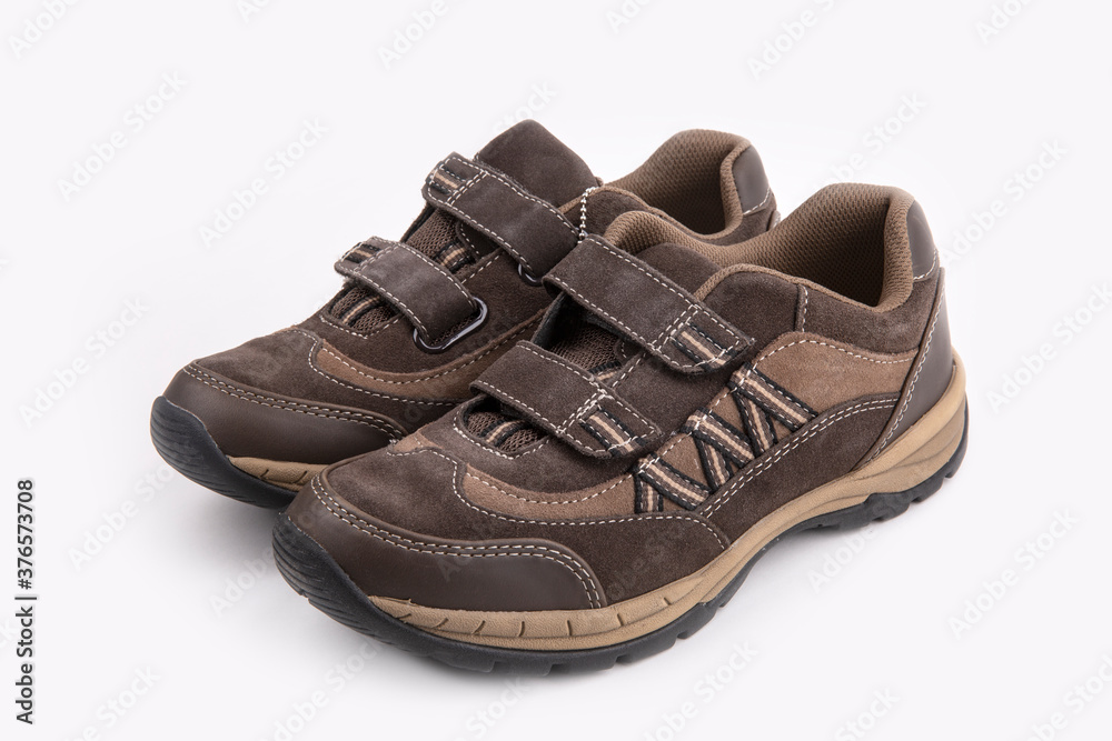 Shoes with hook and loop fastener Shoes with hook and loop fastener