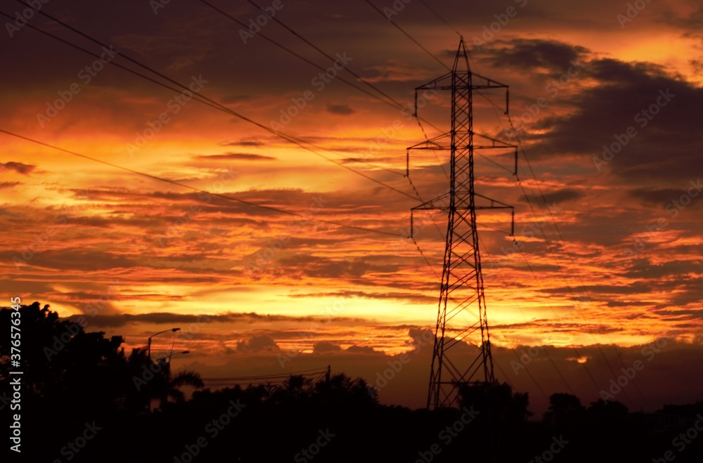 Fototapeta premium atardecer en costa rica