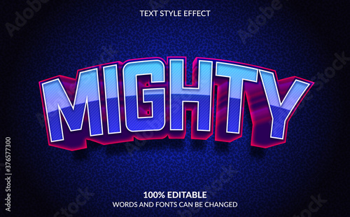 Editable Text Effect, Mighty Text Style