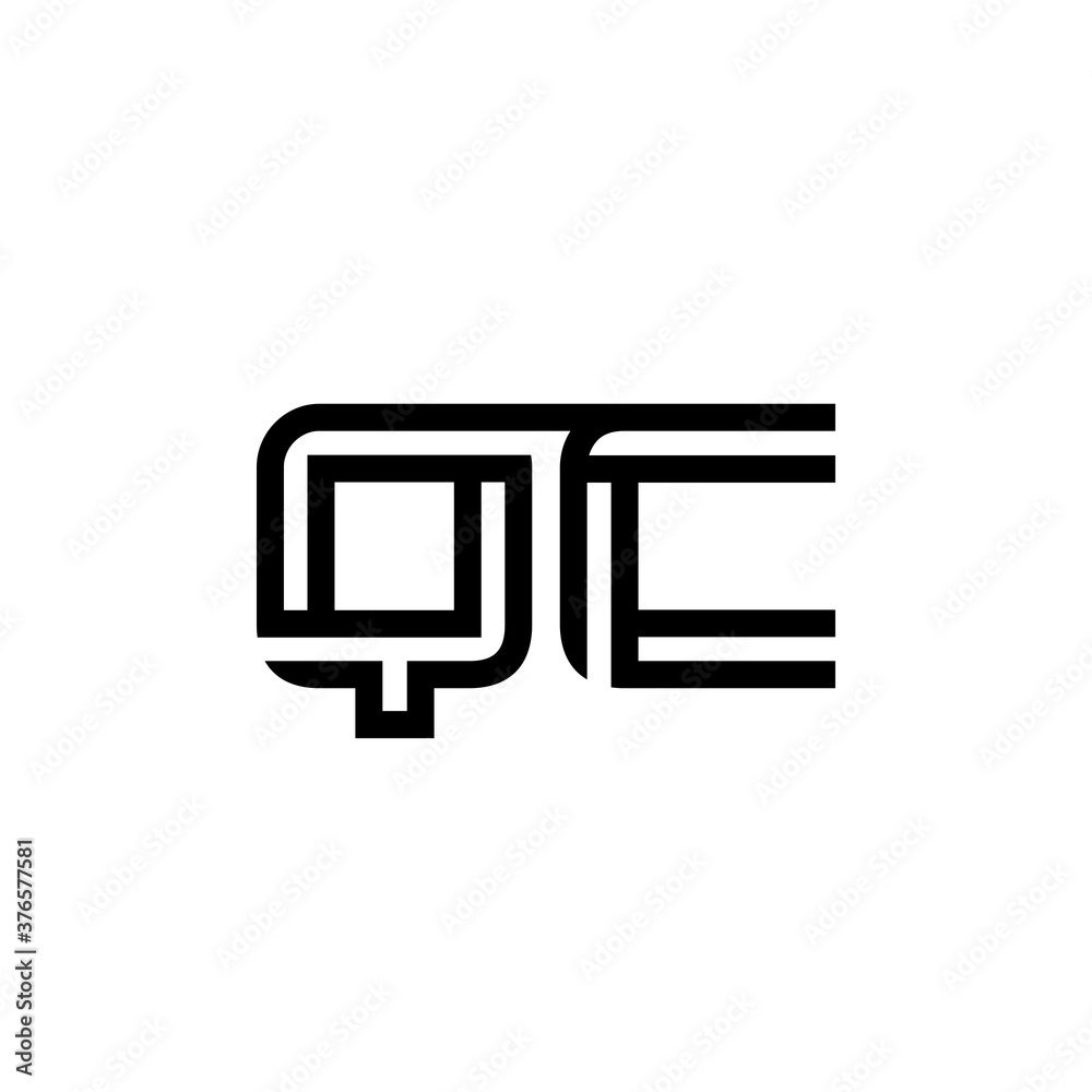 initial letter qc line stroke logo modern initial letter qc line stroke logo modern