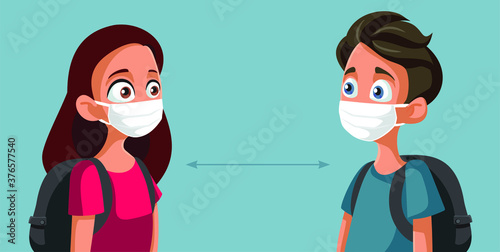 Students Wearing Masks During Pandemic School Reopening