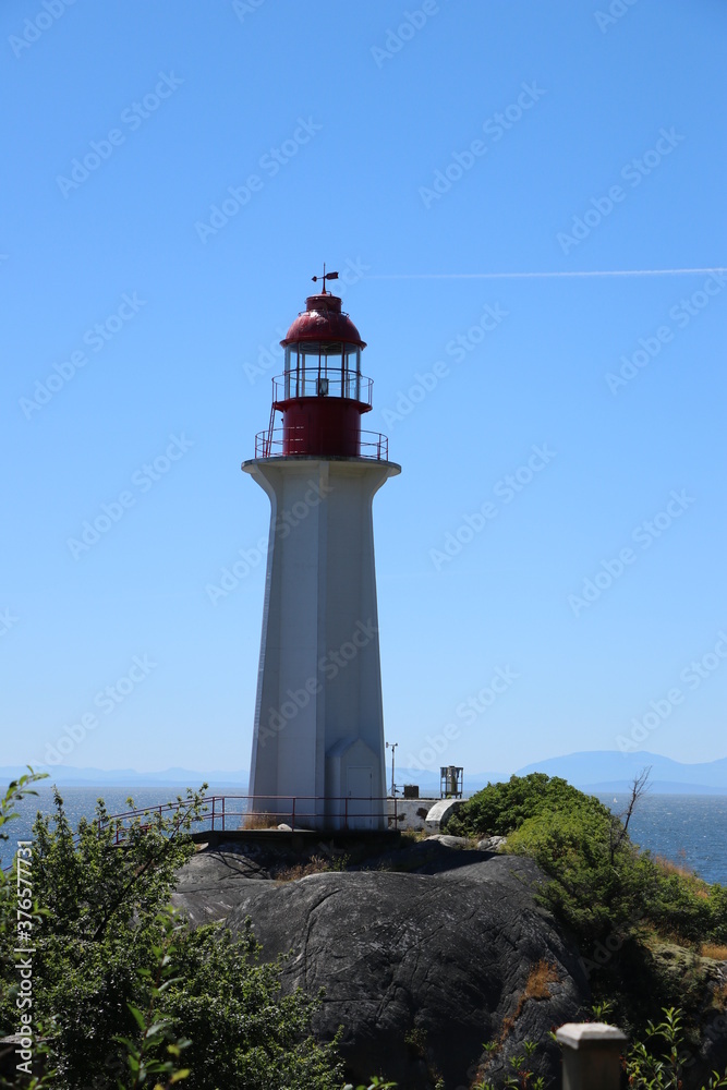 Blue sky lighthouse just the way God intended it.  It wasn't on so everyone died.  Like COVID but more intentional.