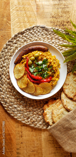 Plat typique tunisien Kafteji