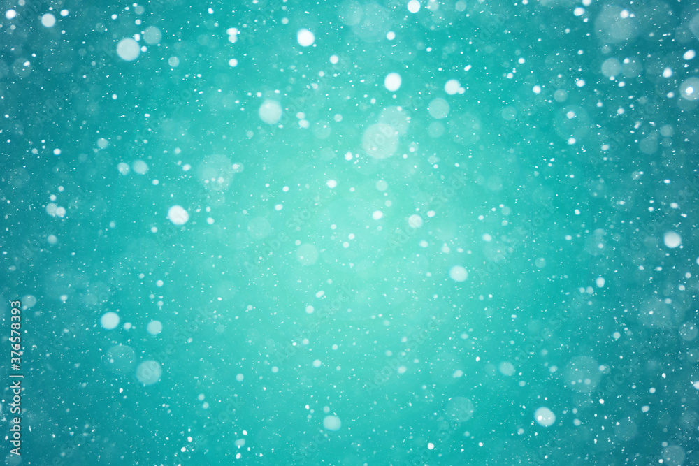 Icy Green Winter Falling Snow Particles Elegant Christmas and New Year Holiday Celebration Background Texture Icy Green Winter Falling Snow Particles Elegant Christmas and New Year Holiday Celebration Background Texture
