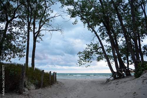 Beach at Sandbanks Provincial Park, Prince Edward County, Ontario photo