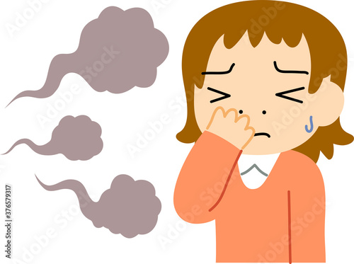 Woman troubled in stinking smell