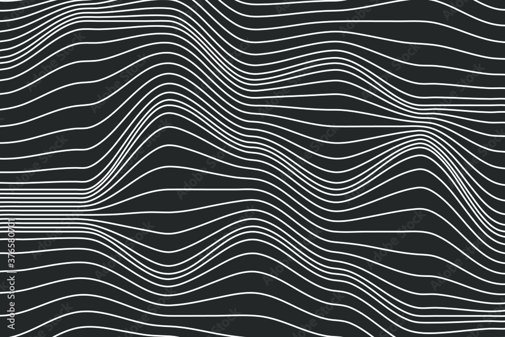 Wave Lines Pattern Abstract Background.