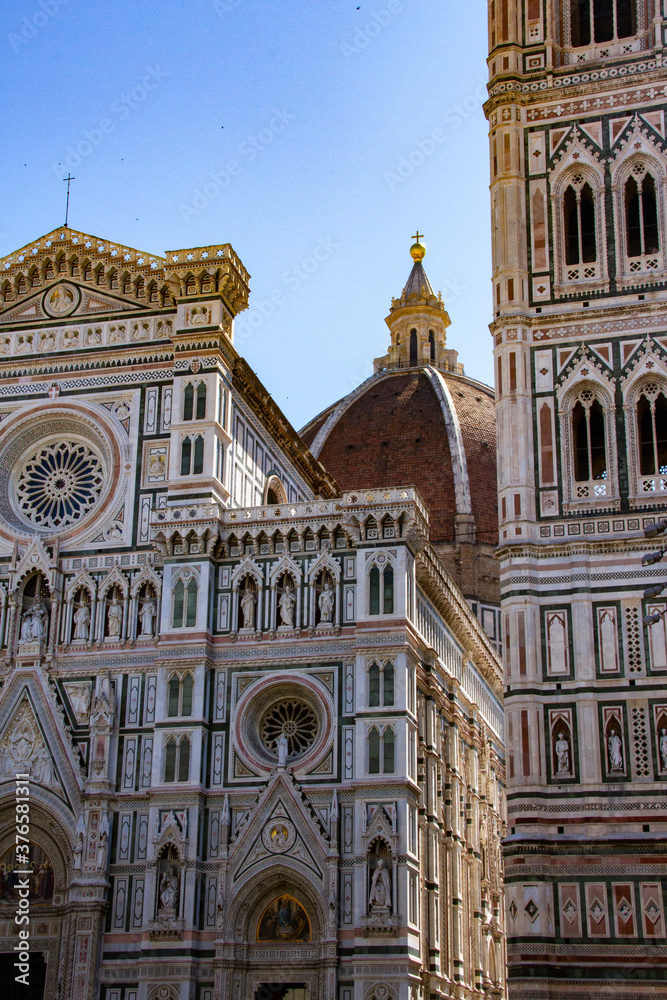 Close-up of Architecture in Florence, Italy