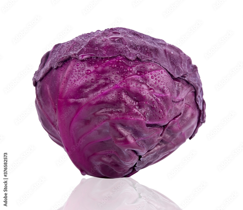 Purple cabbage isolated on white background Purple cabbage isolated on white background