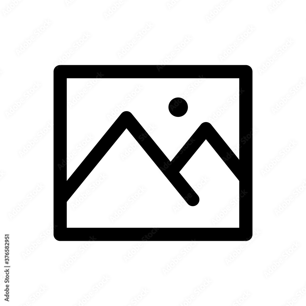 Picture icon outline style editable for your design Picture icon outline style editable for your design