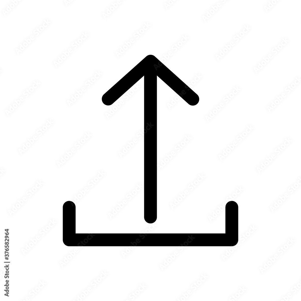 upload vector icon outline style illustration
