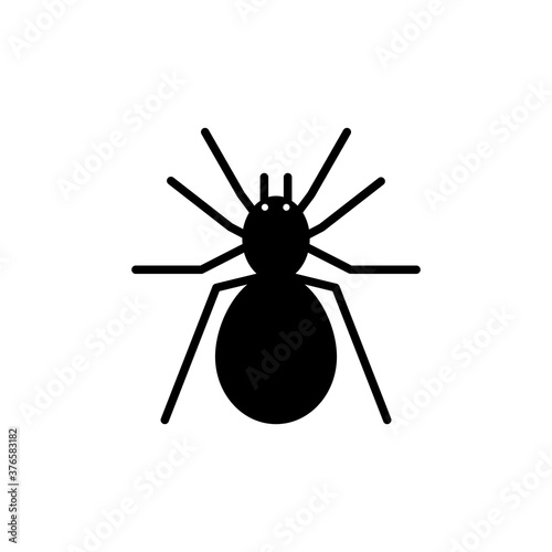 Фотография Scary spider bug icon glyph style for your web design