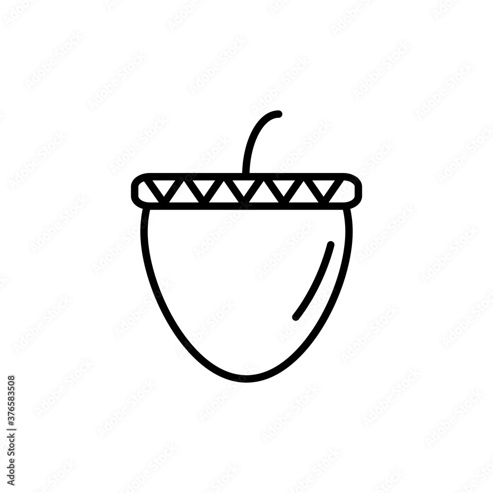 acorn icon outline style for your web design acorn icon outline style for your web design