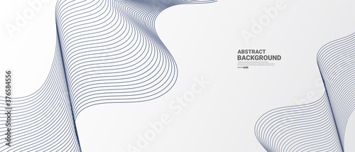 White Abstract background with flowing lines wave.vector illustration.	
