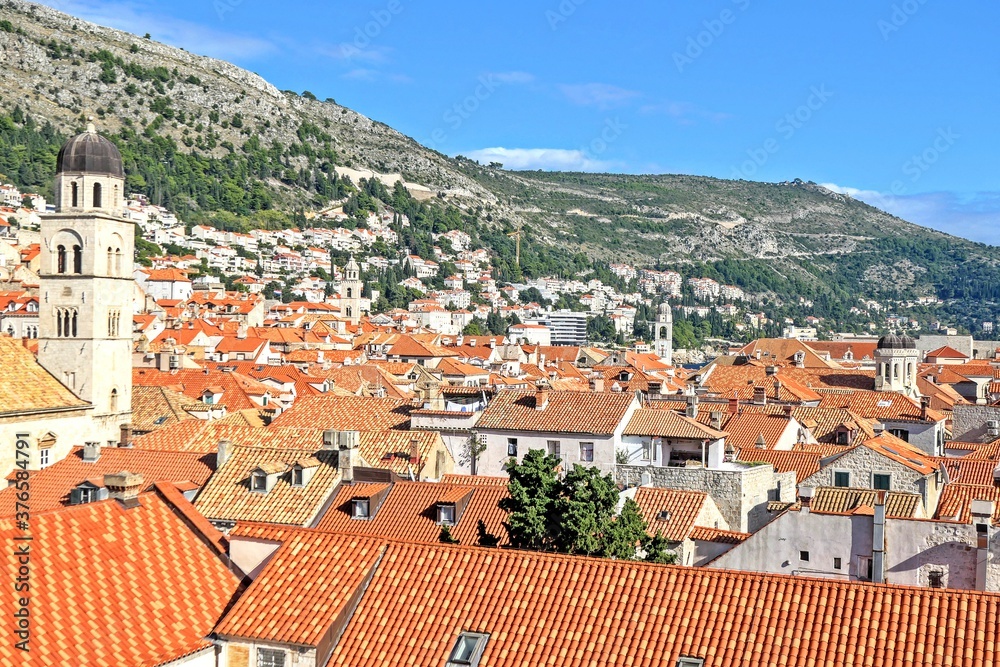 view of the old town dubrovnik