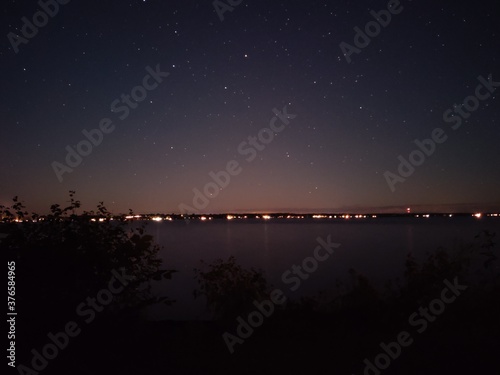 lake, long exposure night shot