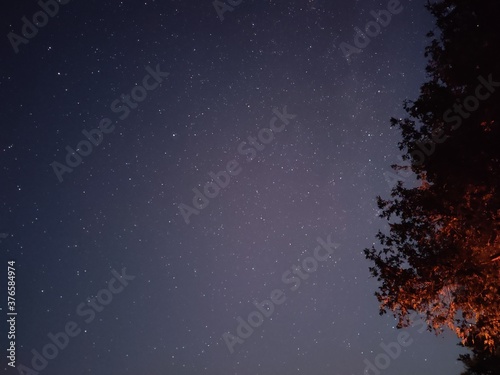 starry night, long exposure shot