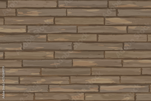 cartoon wood brick design