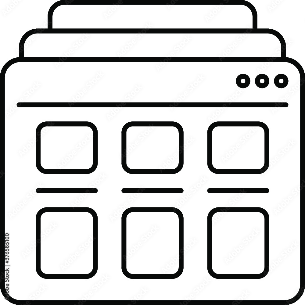 Website icon layout webpage landingpage icon Website icon layout webpage landingpage icon